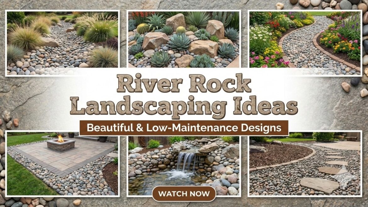River Rock Landscaping Ideas 2026 🪨 Natural & Modern Yard Designs River Rock Landscaping Ideas 2026 🪨 Natural & Modern Yard Designs