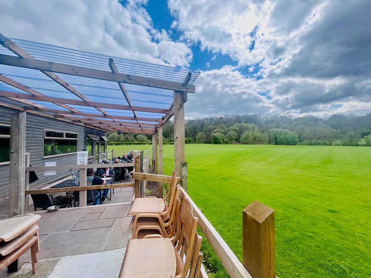 The garden centre boasts stunning views over Tameside
