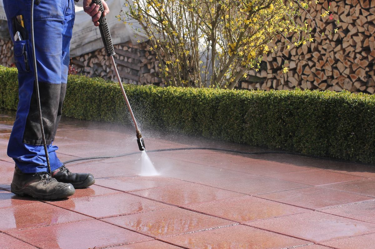 Generic image of patio being cleaner