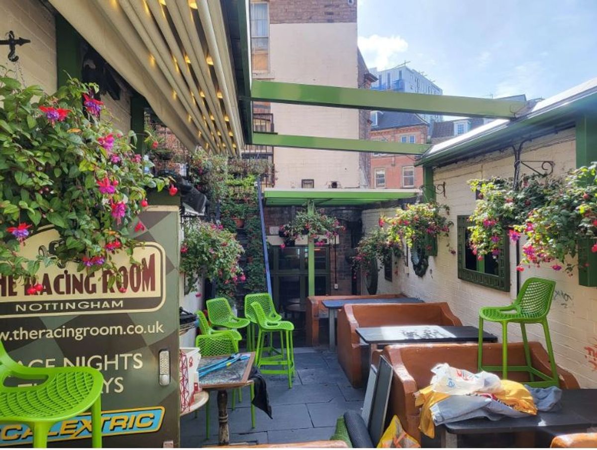 The Dragon's beer garden is a real suntrap