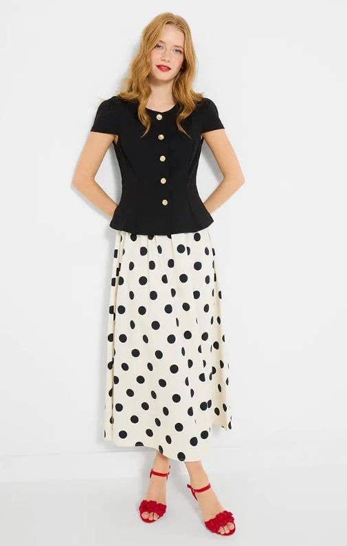 Polka dots are always big news for summer dressing