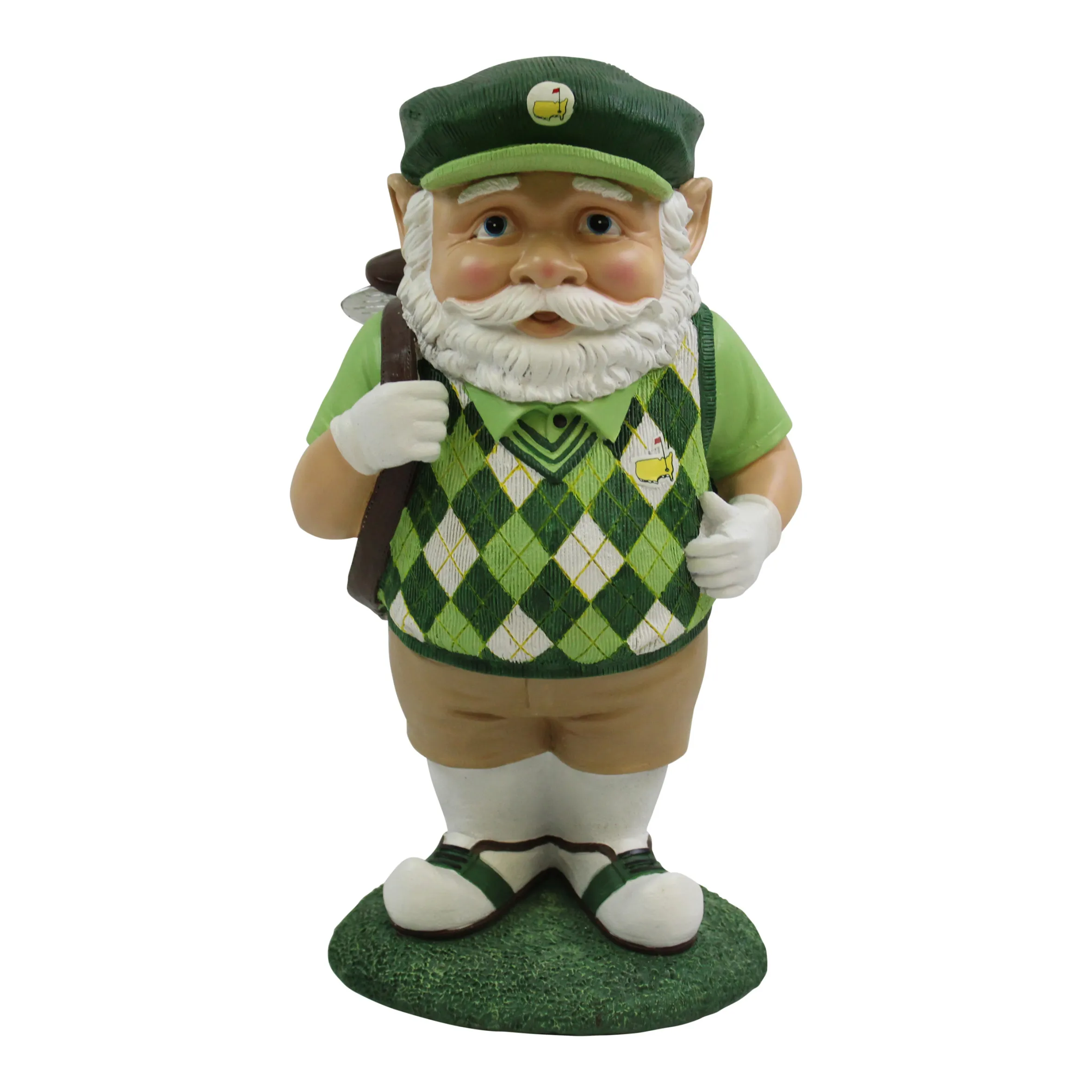 Masters Tournament Ltd Ed Golfer Gnome with Argyle Sweater.