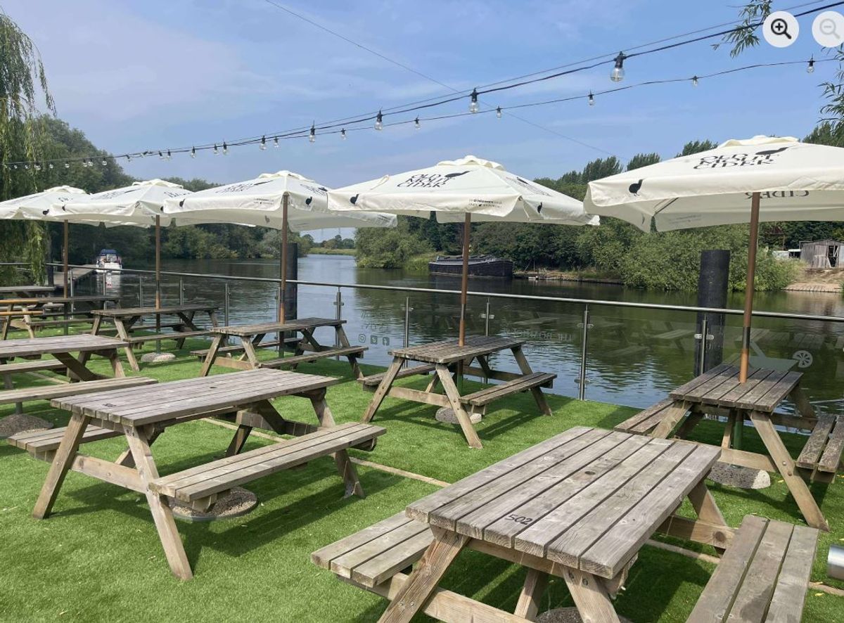 The best seats in the house, or rather outside, at The Boathouse