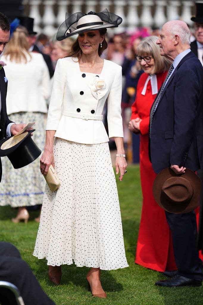 The Princess of Wales during a Royal Garden Party at Buckingham Palace