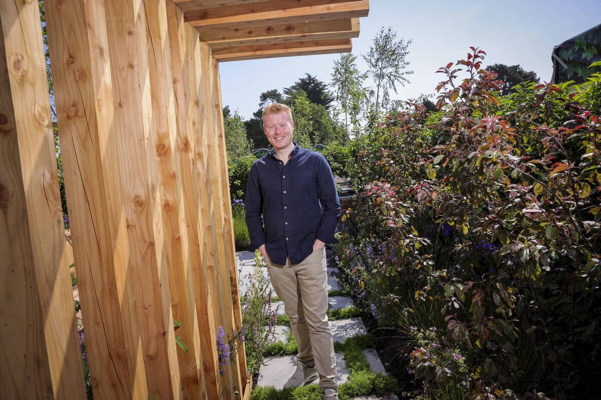 Chef Mark Moriarty on the Where Trust Takes Root Garden designed by Scott D. Renwick and sponsored by M&S. Picture: Chris Bellew/Fennells
