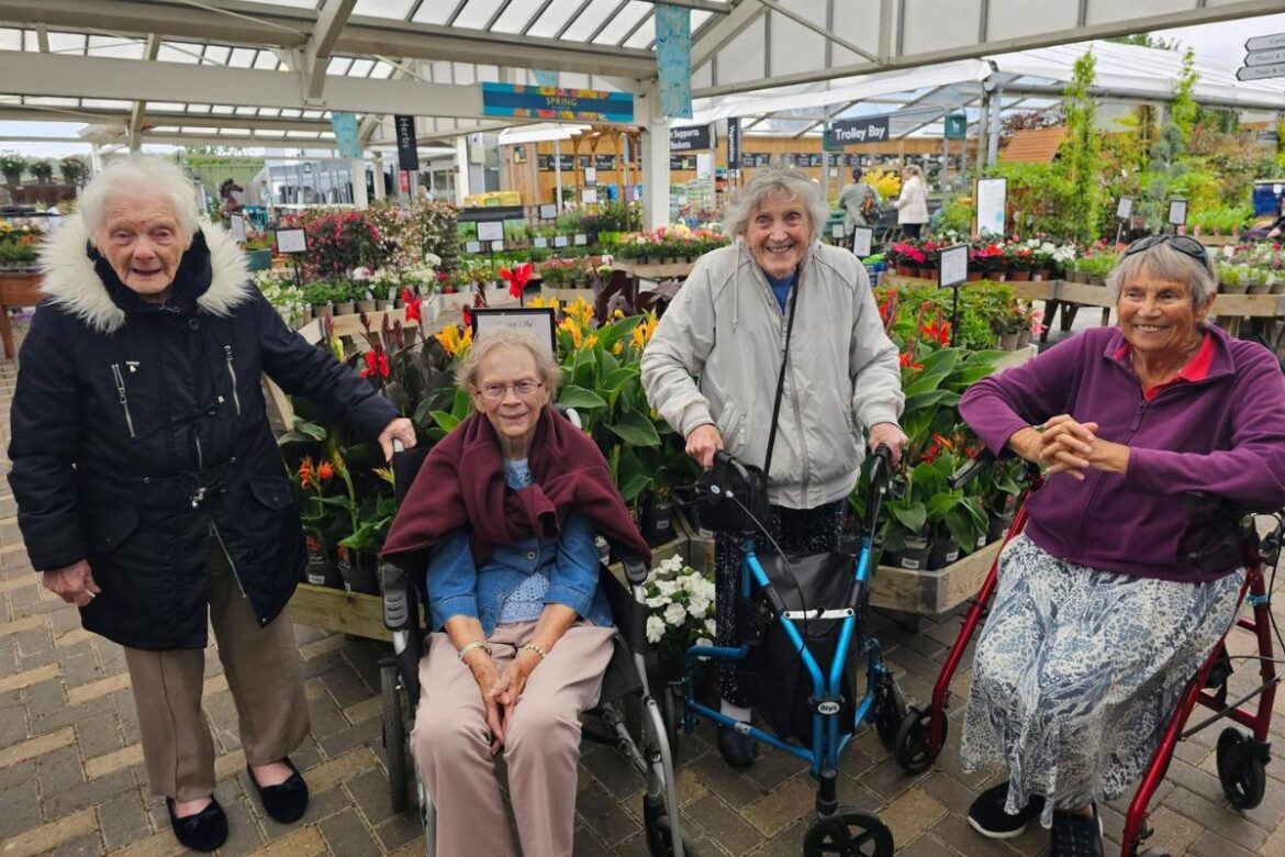 Care home residents mark World Bee Day with trip to garden centre Care home residents mark World Bee Day with trip to garden centre
