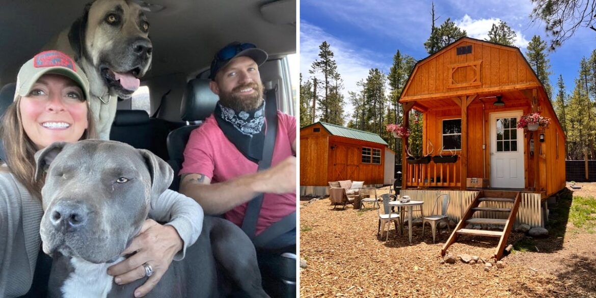 Couple Bought a 380 Sq. Ft. Shed for $12K, Turned It Into a Tiny Home Couple Bought a 380 Sq. Ft. Shed for $12K, Turned It Into a Tiny Home