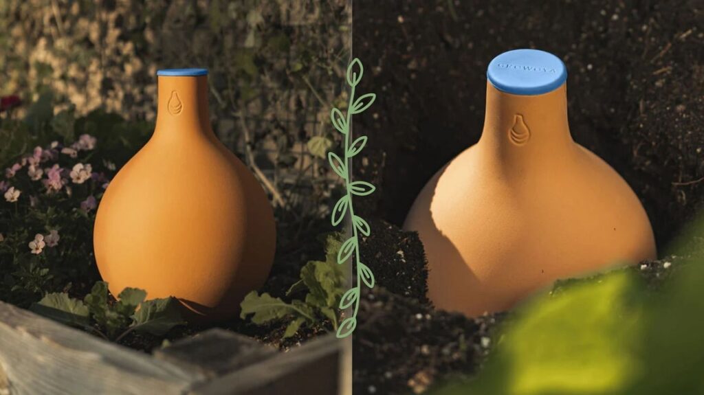 The GrowOya Pot Waters Your Plants For You