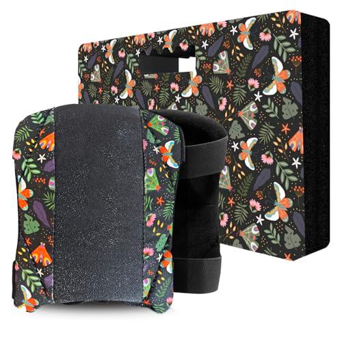 Garden Kneeling Pad and Knee Pads for Women, Lightweight Waterproof Kneepads for Gardening, Anti Slip Leather Foam Padding Knee Protector for Flooring and Carpet Cleaning, House Work, Gardening Maintain, Butterfly