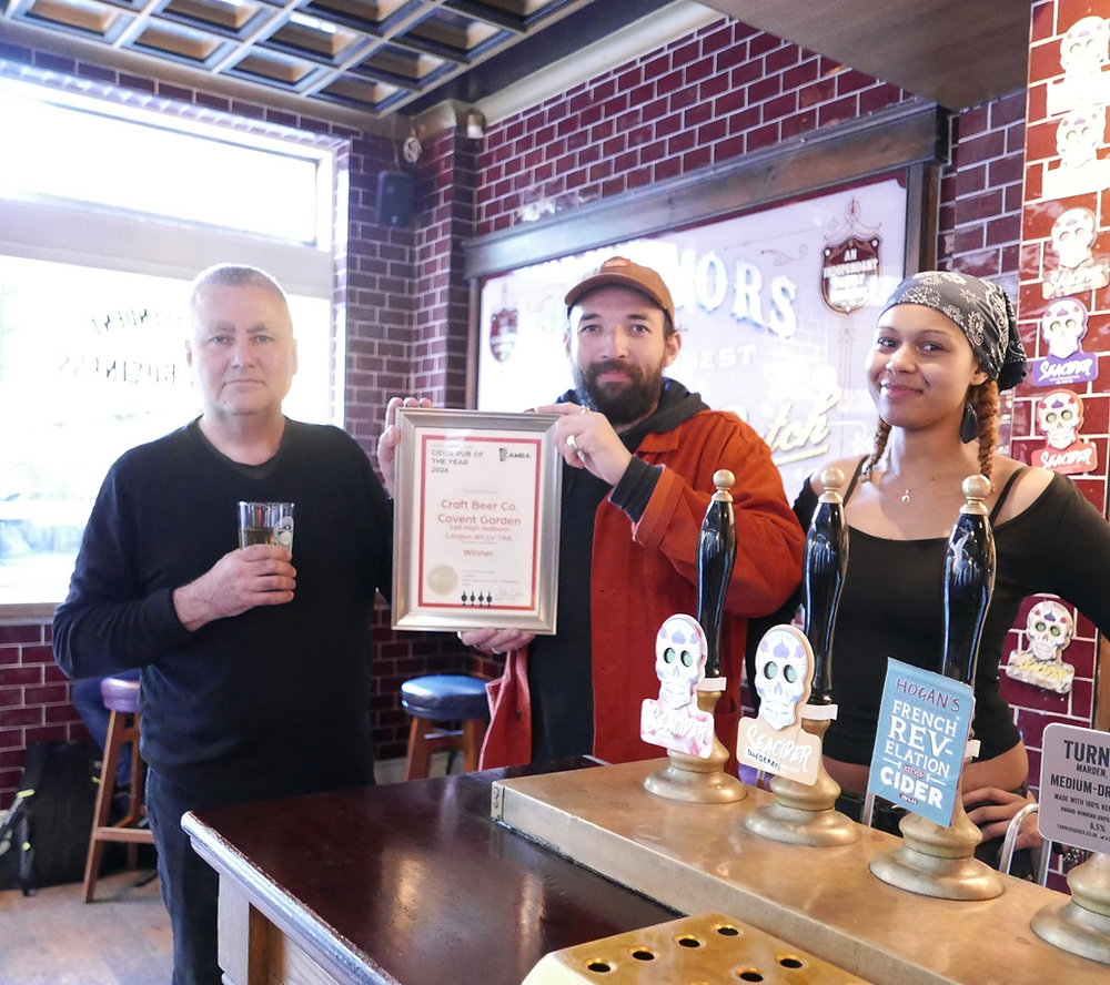 Craft Beer Co. Covent Garden Named CAMRA North London Cider Pub of the Year 2026 Craft Beer Co. Covent Garden Named CAMRA North London Cider Pub of the Year 2026