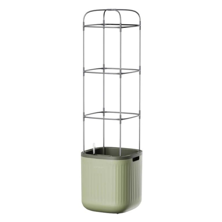 The Vego Garden Self-Watering Rolling Tomato Planter Pot on a white background.