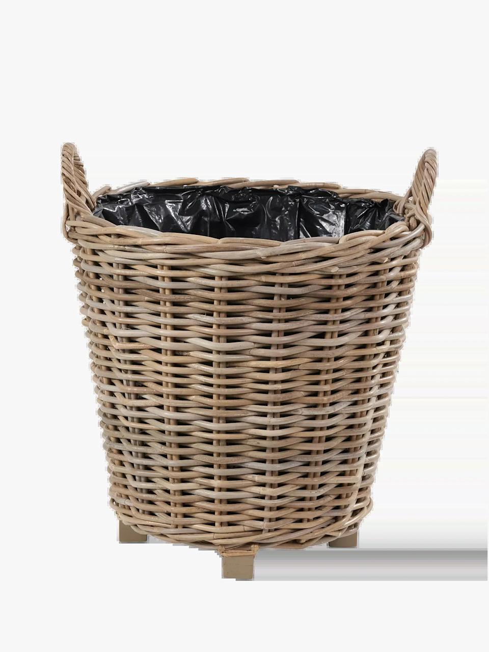 Pacific Kubu Rattan Indoor/outdoor Round Planter, Brown