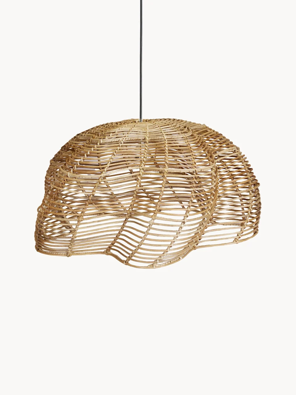 Outdoor Rattan Pendant Light Mayla, Various Sizes – Ø 53 Cm X H 32 Cm – Beige