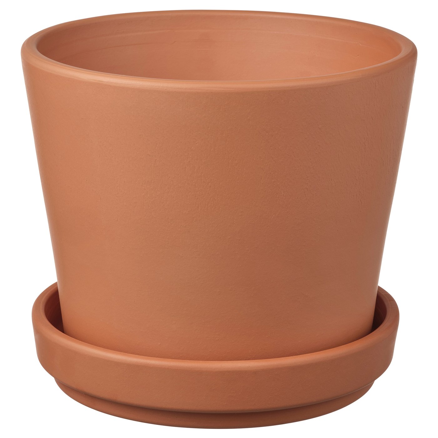 Brunb&Auml;r Plant Pot With Saucer - Outdoor Terracotta 4 &frac34; "