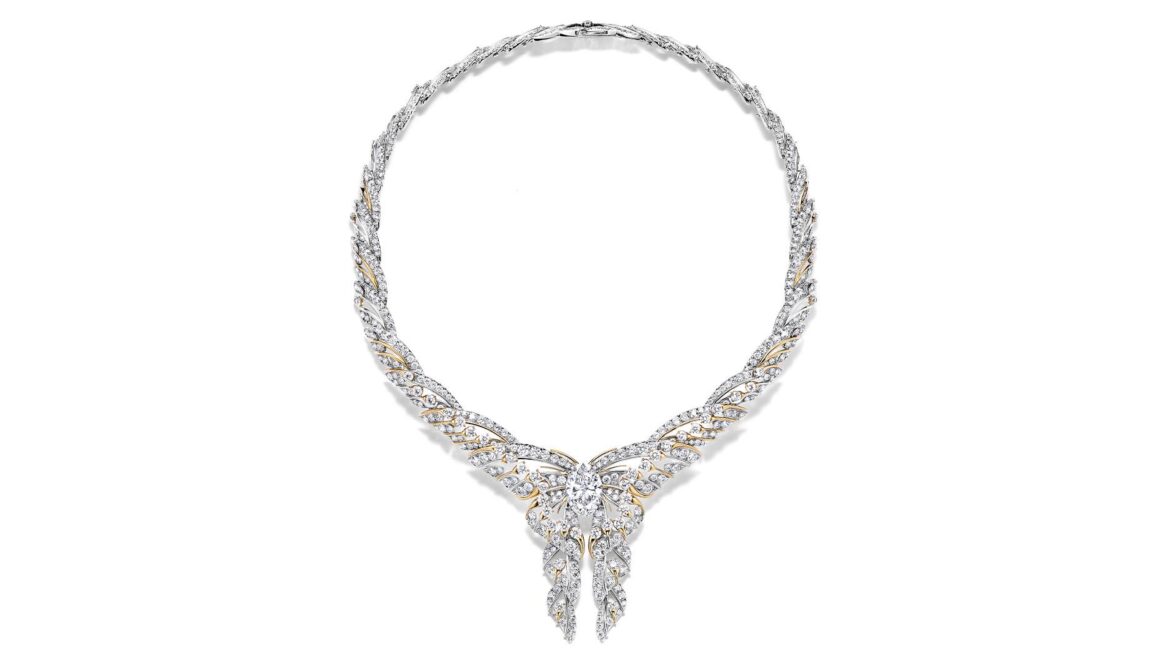 A ‘Hidden Garden’ Emerges in Tiffany & Co.’s 2026 Blue Book Tiffany & Co. Blue Book 2026: Hidden Garden Butterfly Diamond Necklace