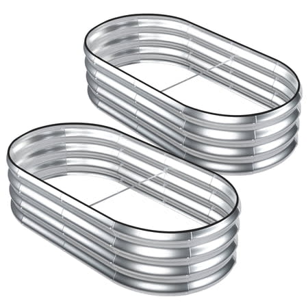 SnugNiture 4x2x1 Galvanized Raised Garden Bed (2-Pack), $43 (was $65)
