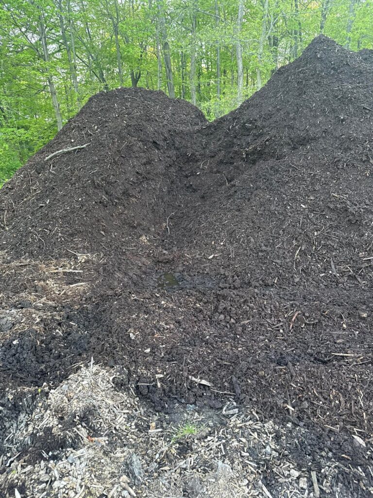 Wood chip compost