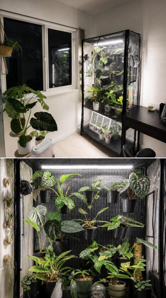 Just set up my new indoor greenhouse and I’m pretty excited about it 🌿 Just set up my new indoor greenhouse and I’m pretty excited about it 🌿