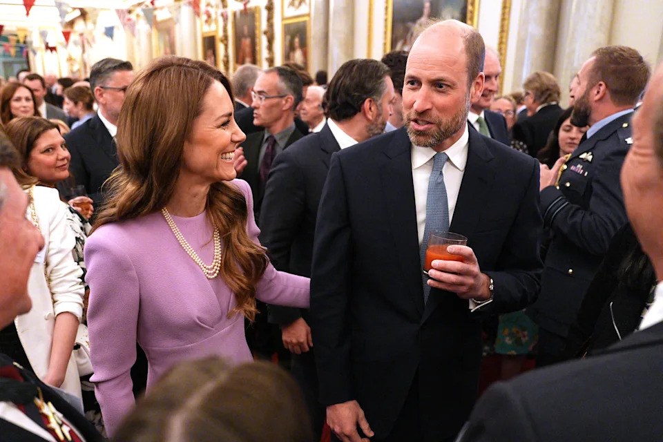 Catherine, Princess of Wales, and Prince William, Prince of Wales, attend a reception at Buckingham Palace on the 100th anniversary of the birth of Queen Elizabeth II in 2026. / Getty Images