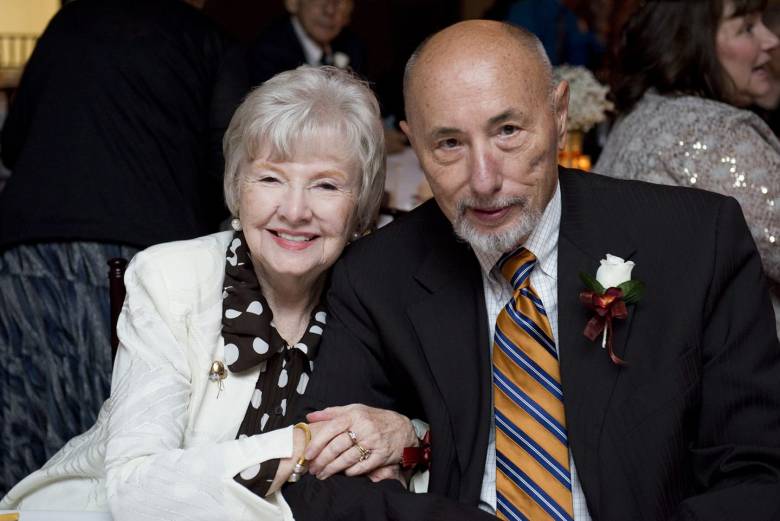 the Schnormeiers dressed in wedding attire for their grandson's wedding