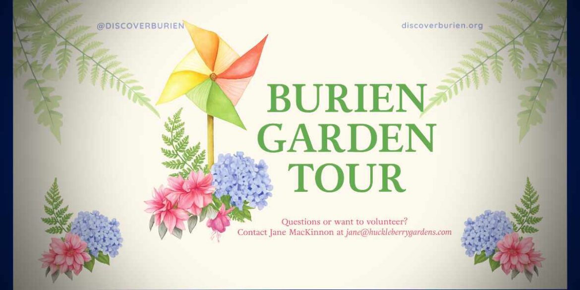 Burien Garden Tour returns May 30 with nine stops and community fundraiser BTB BurienGardenTourLogo26