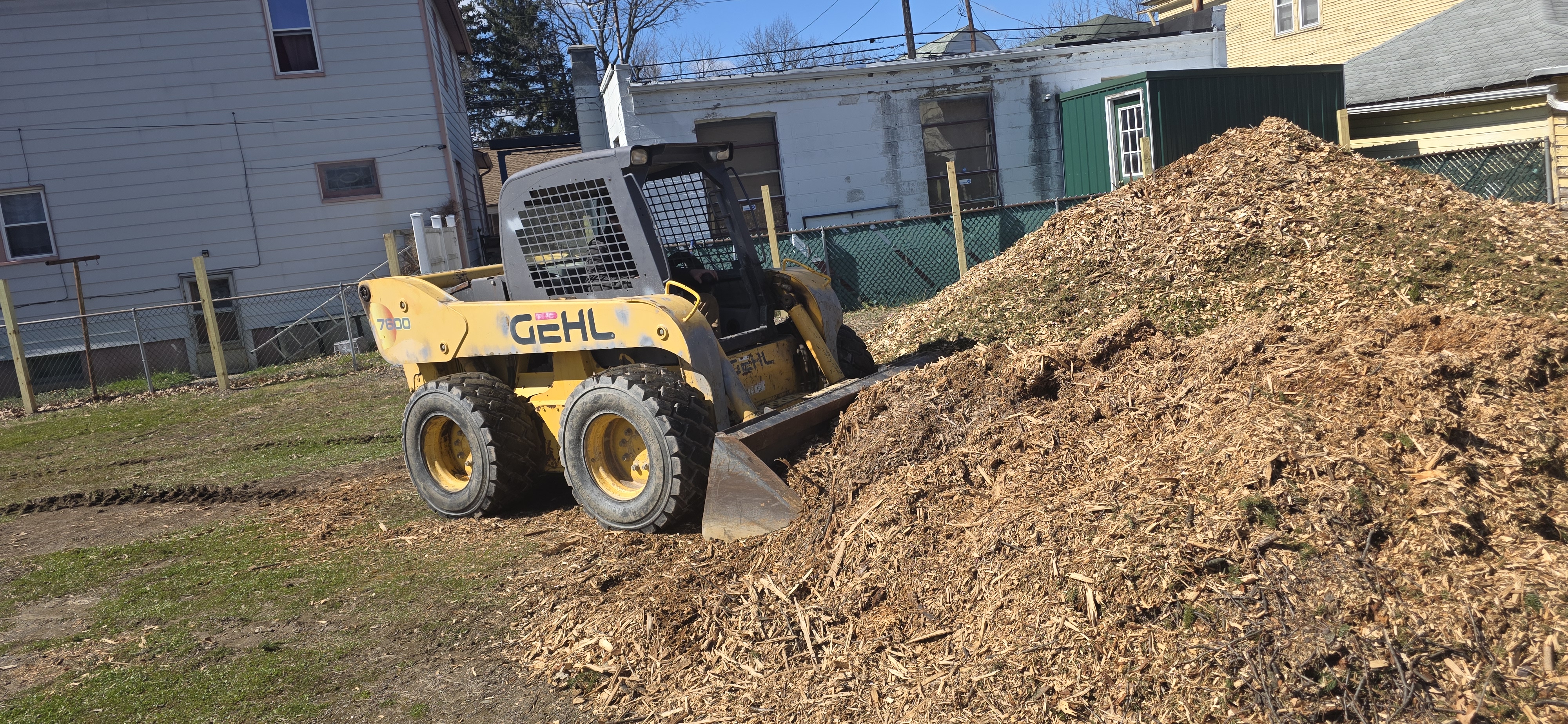 Volunteers work at the Frederick Street community garden in Kingston...