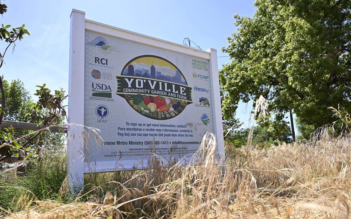The Yo’Ville Community Garden and Farm in West Fresno, photographed Thursday, April 16, 2026. 