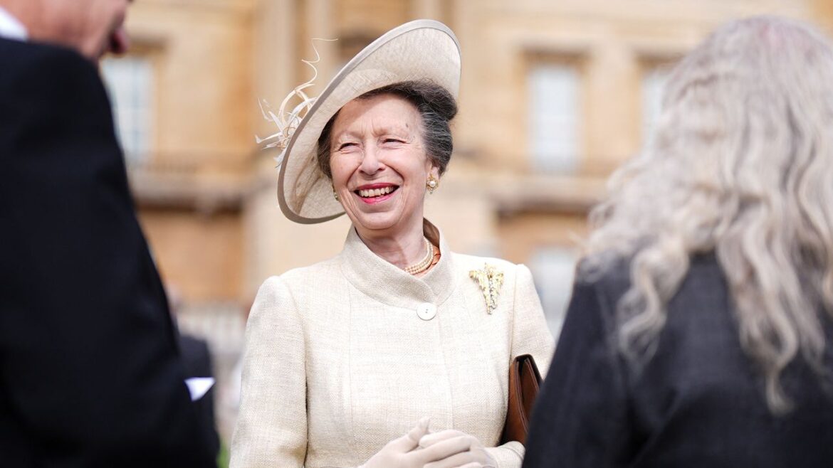 Princess Anne Wears Her Famous Stalactite Brooch to the Buckingham Palace Garden Party
