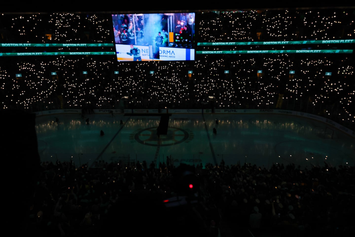 The Fleet sold out TD Garden on April 11, playing in front of a crowd of 17,850.