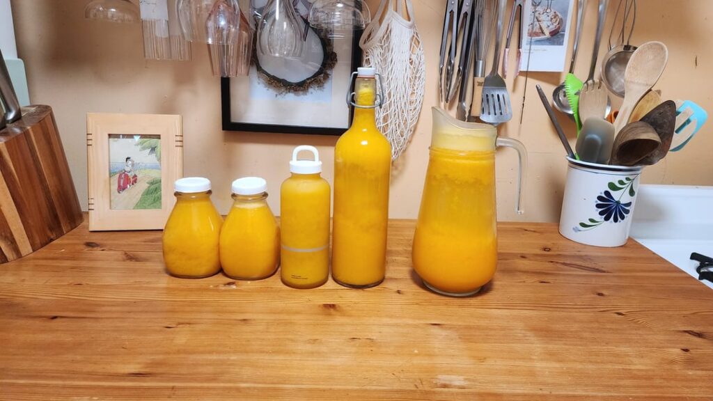 The OJ harvest from my Small Tree.