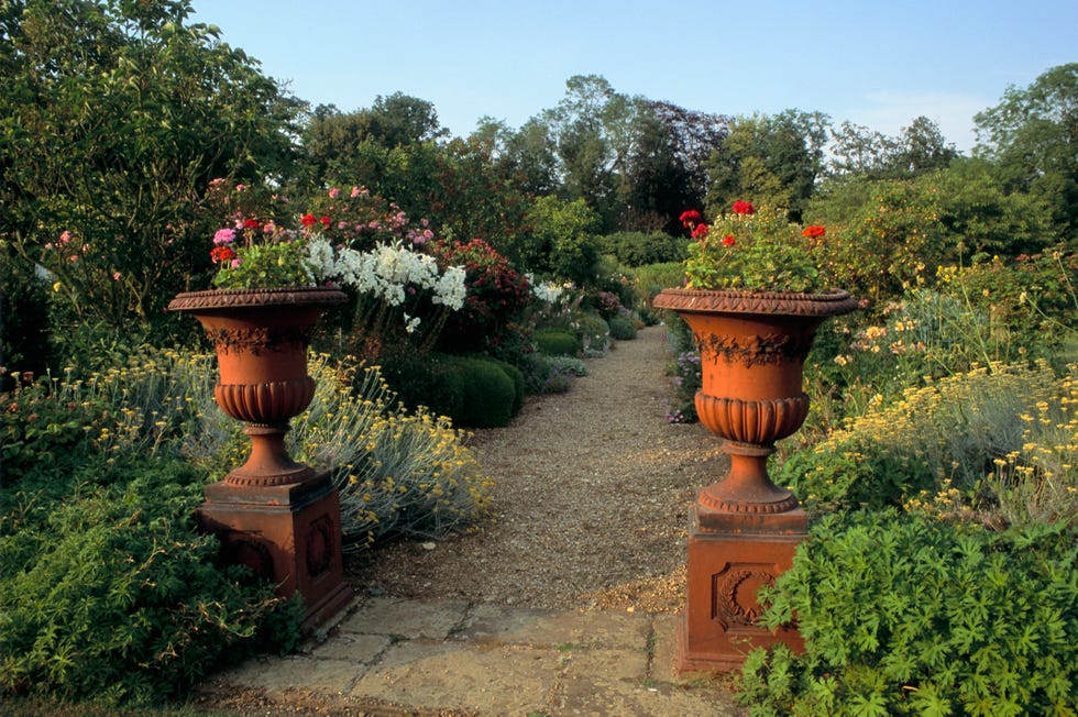 Terracotta Urns at Garden Entrance Terracotta Urns at Garden Entrance