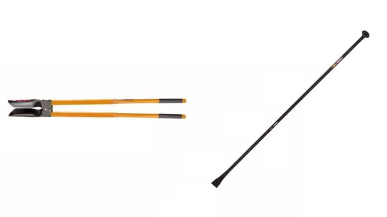 Husky 69-Inch Post Hole Digger and Tamping Bar against a white background