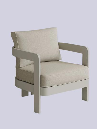 Nth Degree, N3 Stone Lounge Chair Bone Canvas