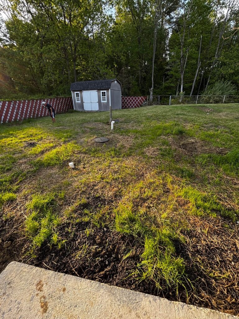 How can I fix or level the bumpy lawn?