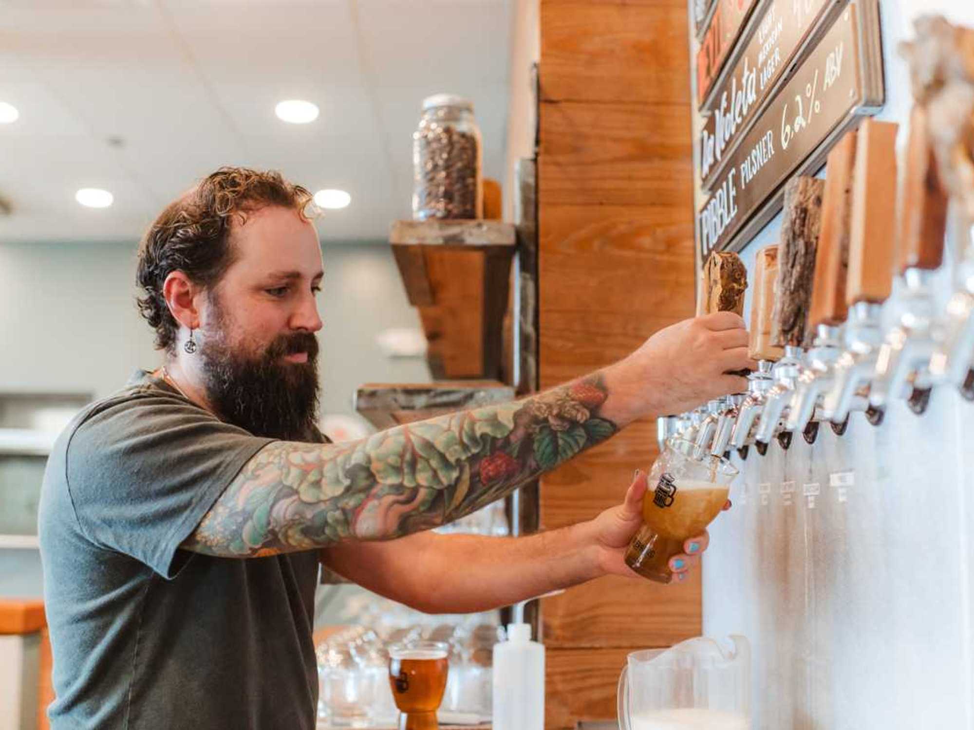 Beerburg taps