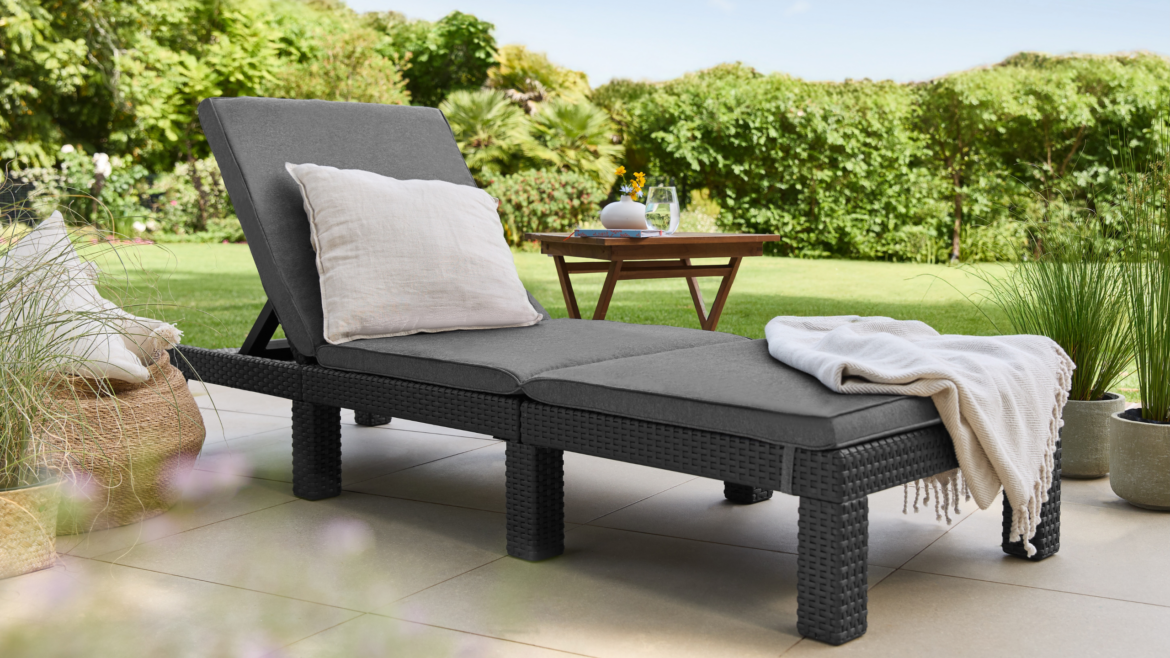 Lidl is selling a stylish small garden-friendly sun lounger