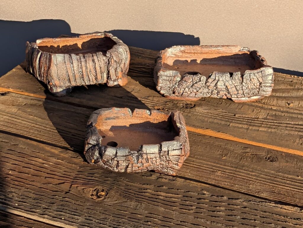 Some recent bonsai pots