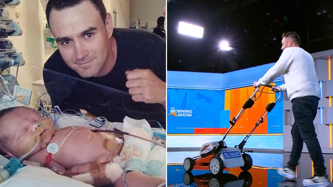 Nathan Stafford will be taking on a 45km mower walk to raise $450,000 for HeartKids.