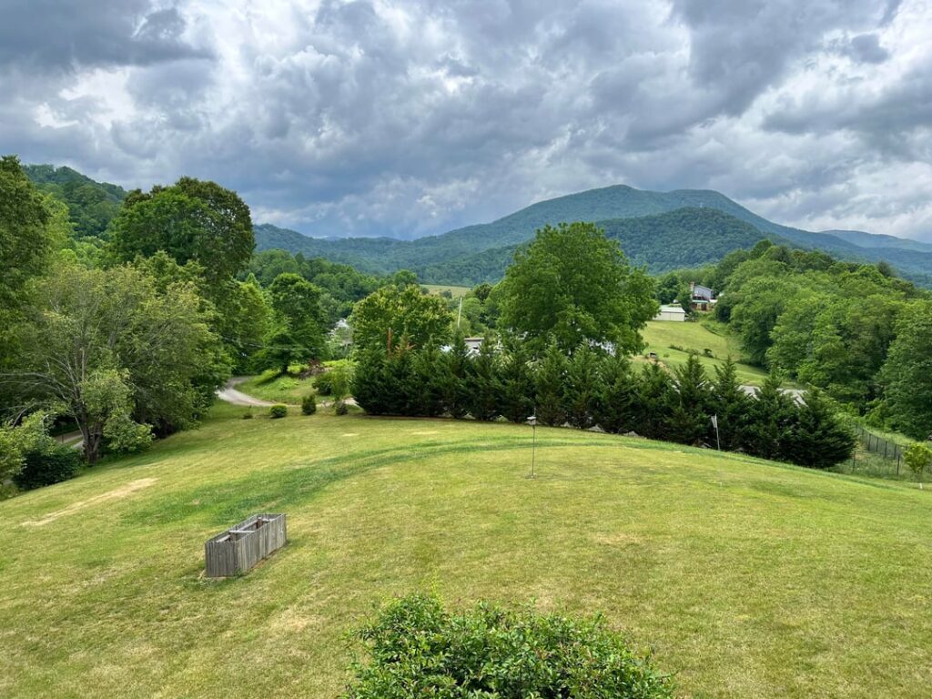 Does anyone have any idea why our grass is doing this? It’s like a strip of greener, thicker, healthier grass in an arc shape? It grows faster than the rest of the grass. We never drive on it.