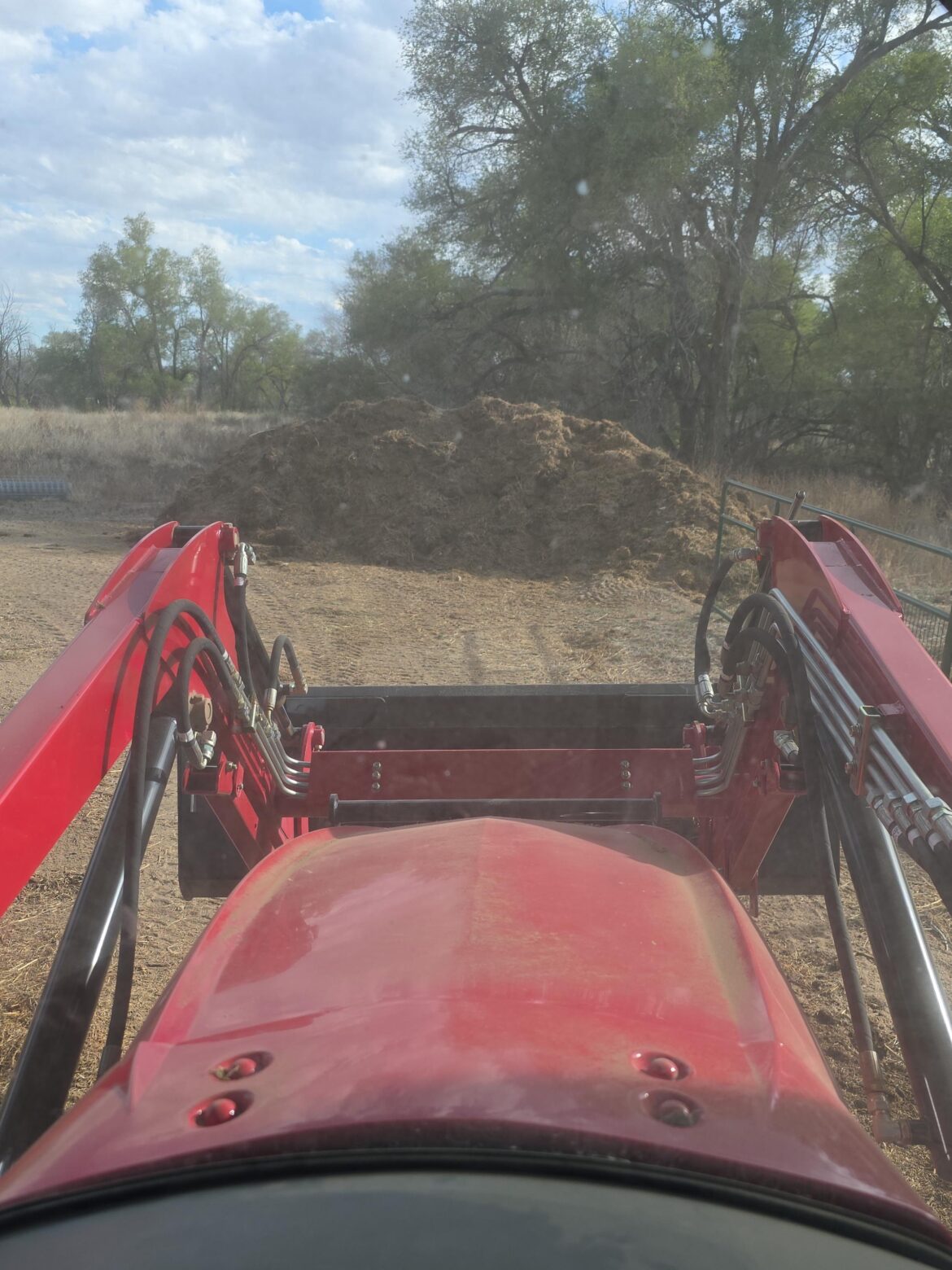 Hay waste compost