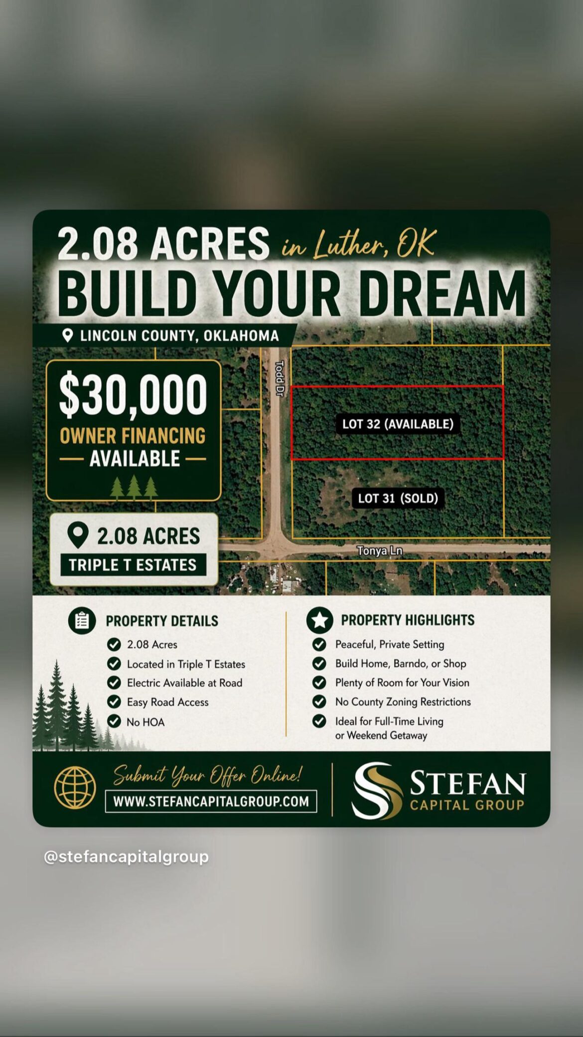 2.08 Acres outside Oklahoma, City