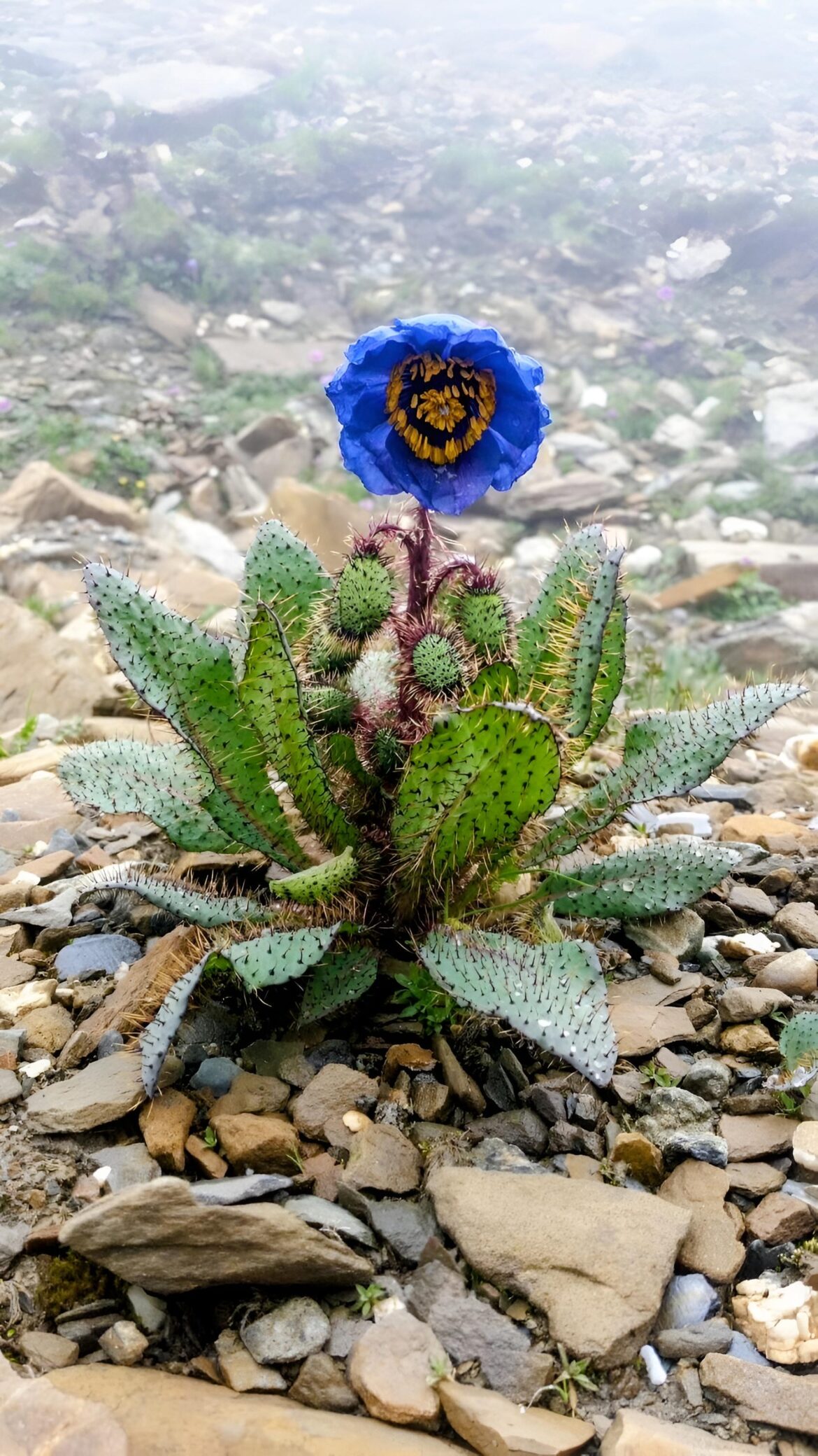 The Himalayan Blue Poppy (Meconopsis)