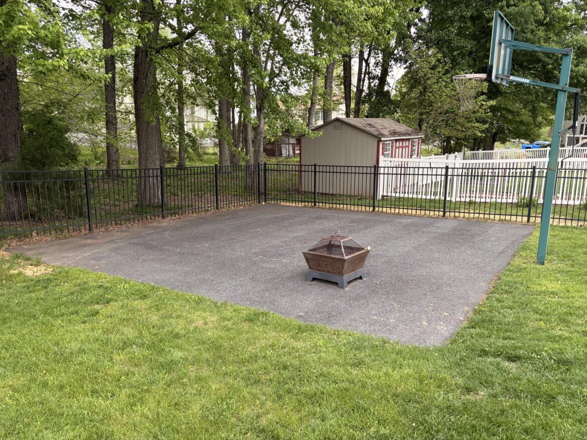 What is the best method to remove the blacktop in my back yard?