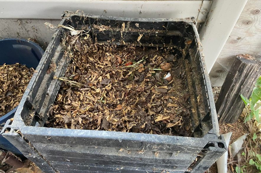 City of Regina offering free compost this weekend to help with yard and garden projects A compost bin in a Regina yard.