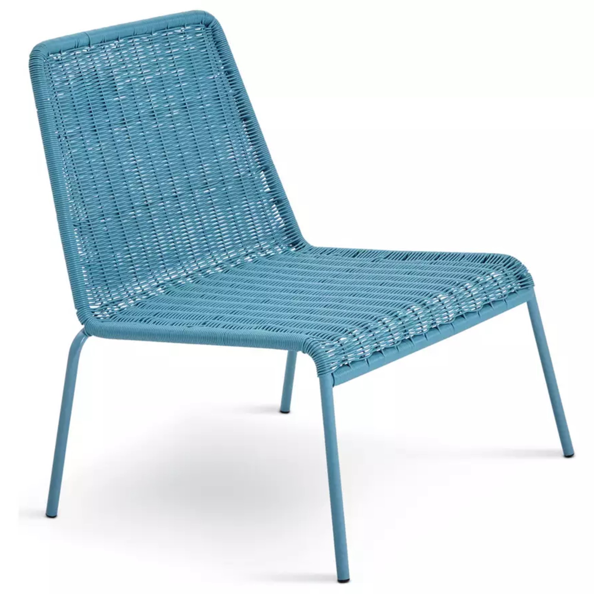 Habitat Sona Rattan Effect Garden Chair - Blue