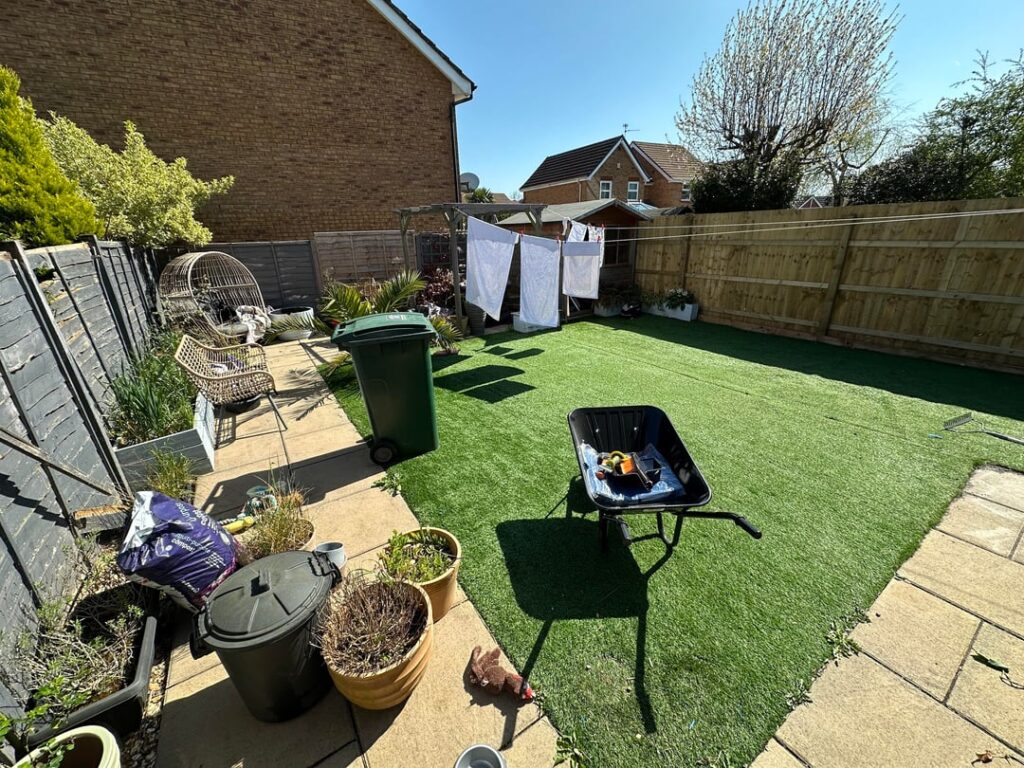 From fake grass to real lawn From fake grass to real lawn