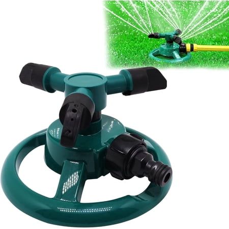 Sprinklers for Yard, Automatic 360&deg; Rotating Lawn Sprinkler, Garden Water Sprinklers for Lawns, Large Area Coverage Lawn Irrigation System, Yard Sprinkler for Lawns and Gardens Plant, 1pcs