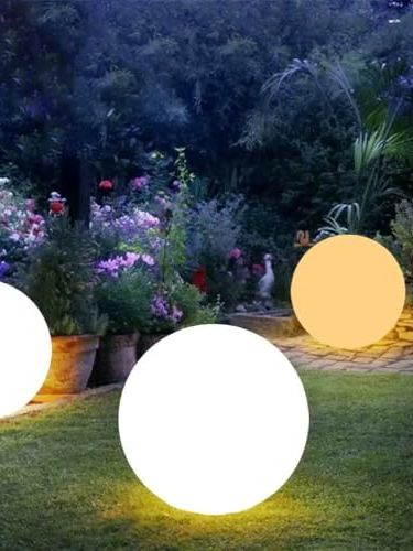 Solar Garden Ball Lamp Led Courtyard Lamp Landscape Waterproof Outdoor Lawn Lamp Garden Wedding Party Holiday Home Decor Lamp (35cm Solar (1pcs))