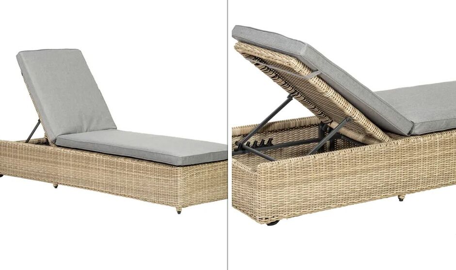 Dunelm rattan lounger