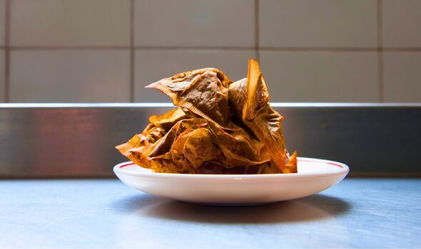 Picture of used up tea bags in a kitchen Picture of used up tea bags in a kitchen